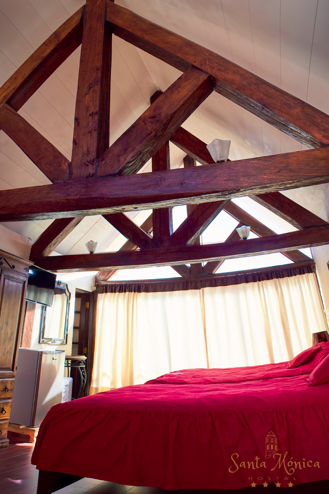 Habitación con vigas